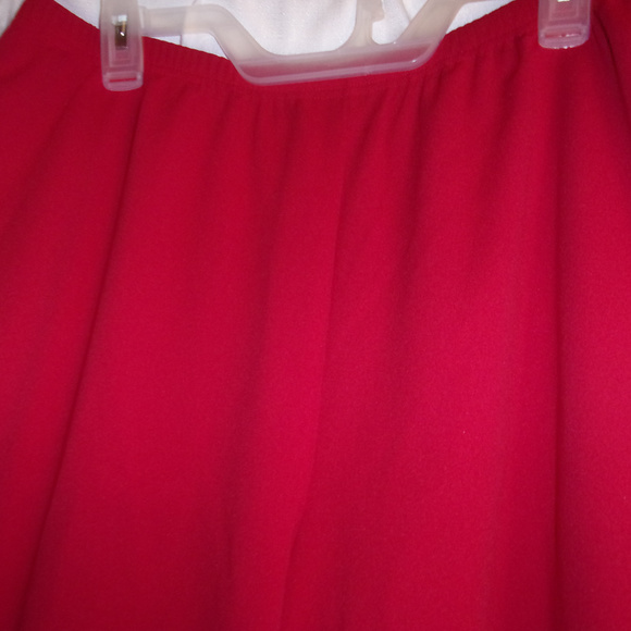 🎊 Regalia Red Palazzo Pants Large 12-14 EUC - Picture 4 of 9